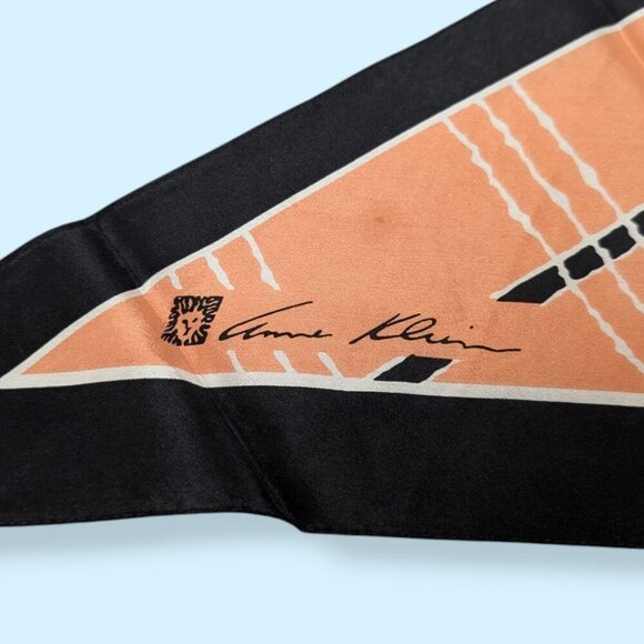 Vintage Anne Klein Silk Pointed Scarf - Picture 5 of 5